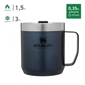 Термокружка с ручкой STANLEY CLASSIC 0,35L 10-09366-007 синий